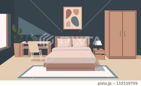 interior bedroom with furniture modern minimal interior bedroom with furniture modern minimal 133539709