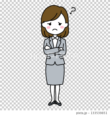 社会人女性(考える) 社会人女性(考える) 133539851