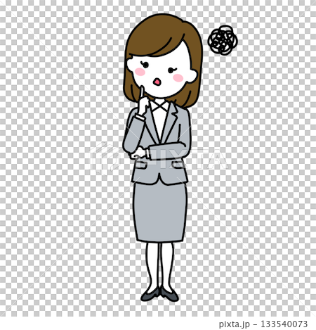 Working woman (worried) Working woman (worried) 133540073