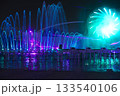 カラフルな噴水ショー 133540106