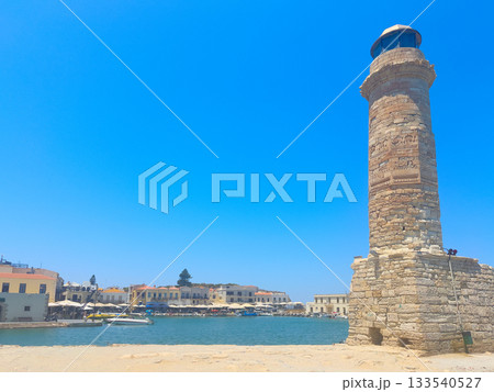 harbor of Rethymno, Crete, Greece harbor of Rethymno, Crete, Greece 133540527