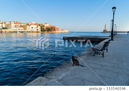 venetian habour of Chania, Crete, Greece 133540596