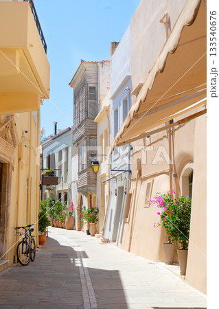 cosy street of Rethymno, Crete, Greece cosy street of Rethymno, Crete, Greece 133540676
