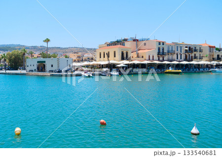 harbor of Rethymno, Crete, Greece harbor of Rethymno, Crete, Greece 133540681