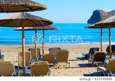 Agia Marina beach, Crete, Greece 133540686