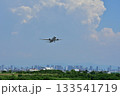 大阪空港を着陸する飛行機 133541719