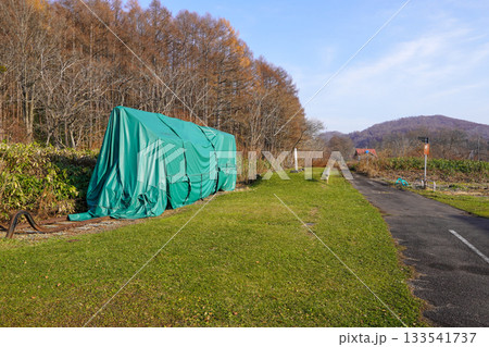 冬囲い中の4110形式十輪連結タンク機関車2号 冬囲い中の4110形式十輪連結タンク機関車2号 133541737