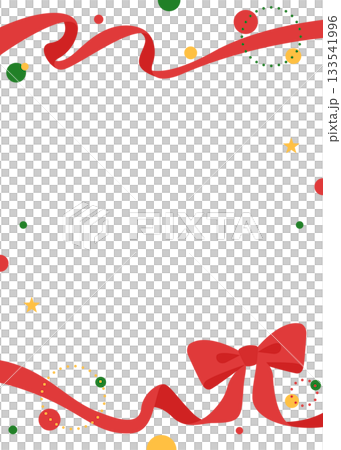 絲帶裝飾框，圓形物體，波普設計 133541996