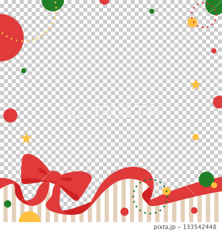 絲帶裝飾框，圓形物體，波普設計 133542448