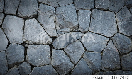 Closeup Stone Wall Texture for Web Backgrounds and Creative Projects 133542457