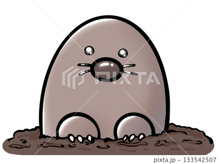 かわいい動物シリーズ もぐら かわいい動物シリーズ もぐら 133542507