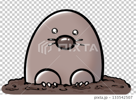 かわいい動物シリーズ もぐら かわいい動物シリーズ もぐら 133542507