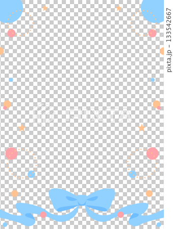 Ribbon decoration frame, circular object, pop design Ribbon decoration frame, circular object, pop design 133542667