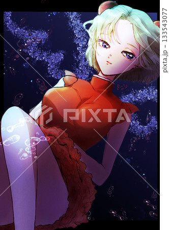 美しい女性 緑髪 チャイナドレス 美しい女性 緑髪 チャイナドレス 133543077