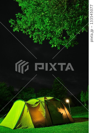 夜のモヤヒルズキャンプ場（青森県） 133545077