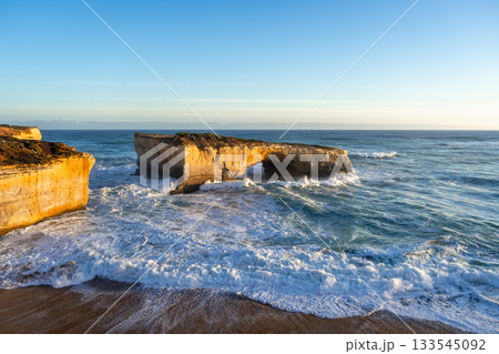 Sunset at London Bridge, Twelve Apostles, Great Ocean Road, Australia 133545092