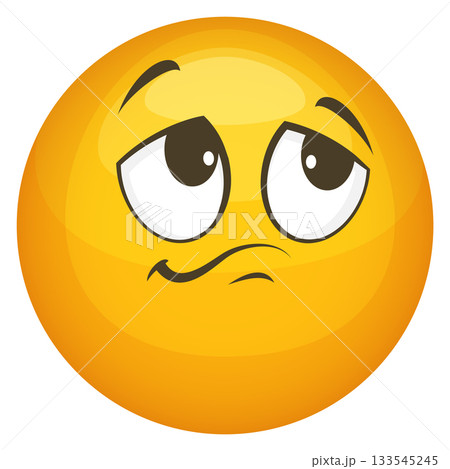 A yellow face with a frowning mouth A yellow face with a frowning mouth 133545245