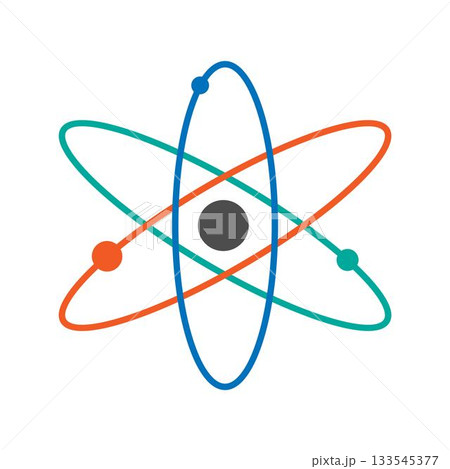 Atom logo icon design 133545377