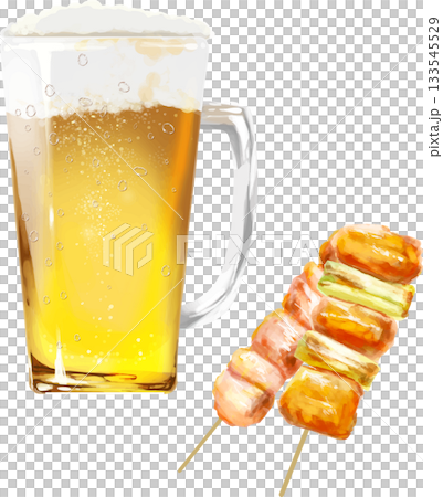 烤雞串和啤酒暢飲派對 烤雞串和啤酒暢飲派對 133545529