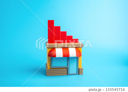 The business is suffering financial losses. Crisis management, market downturn analysis, and corporate financial reports. Declining revenues and rising expenses. 133545710