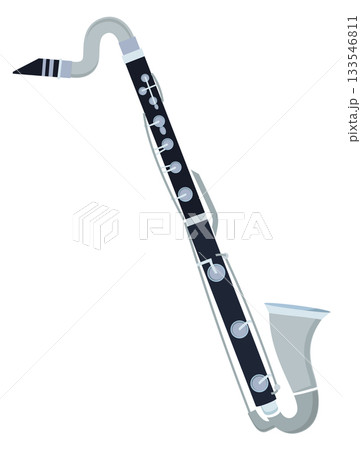 A blue and white musical instrument with a black mouthpiece A blue and white musical instrument with a black mouthpiece 133546811