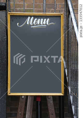 Menu Frame Copy Space 133547012