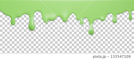 Green Pistachio Ice Cream melt with glossy drops on Transparent background. The syrup, Liquid flows down. Drops of sweet green ice cream in the form of a decorative border for culinary decoration Green Pistachio Ice Cream melt with glossy drops on Transparent background. The syrup, Liquid flows down. Drops of sweet green ice cream in the form of a decorative border for culinary decoration 133547109