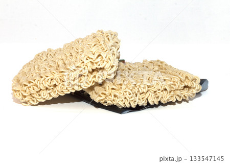instant noodles on a white background 133547145