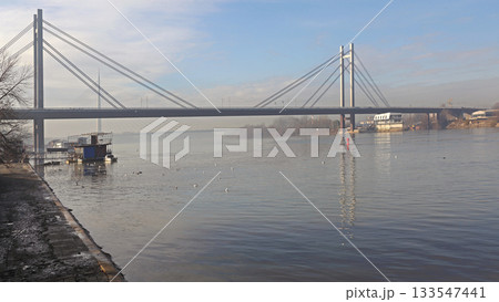 Belgrade New Railway Bridge Belgrade New Railway Bridge 133547441