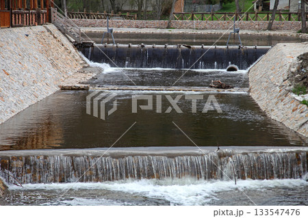 Water Cascade Fish Pond 133547476