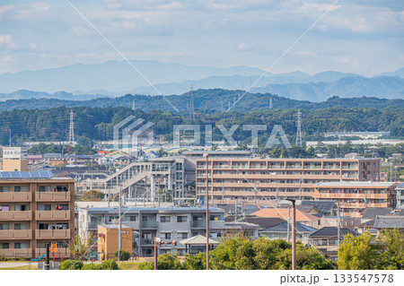 袋井市の愛野の街並み(静岡県) 袋井市の愛野の街並み(静岡県) 133547578