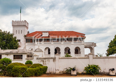 Facade of Kibweni Palace Museum on Zanzibar, Tanzania 133549336