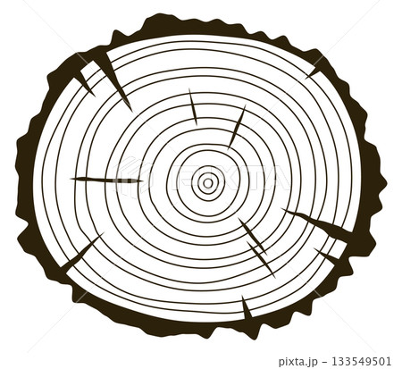 A large log with a circle drawn around it A large log with a circle drawn around it 133549501