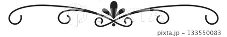 A black and white image of a decorative border A black and white image of a decorative border 133550083