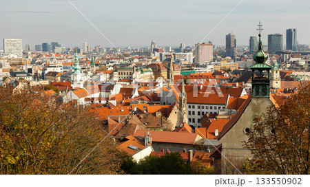 View of main church of city of Bratislava - St. Martins Church. View of main church of city of Bratislava - St. Martins Church. 133550902