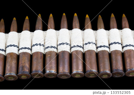 vintage canvas ammo belt with cartridges 133552305
