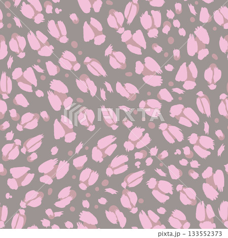 Leopard cheetah skin vector seamless pattern abstract animal print modern design 133552373
