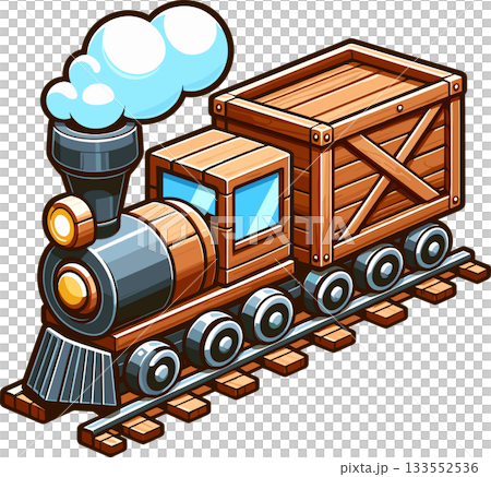 貨運列車的插圖 133552536