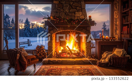 暖炉のある部屋 133552622