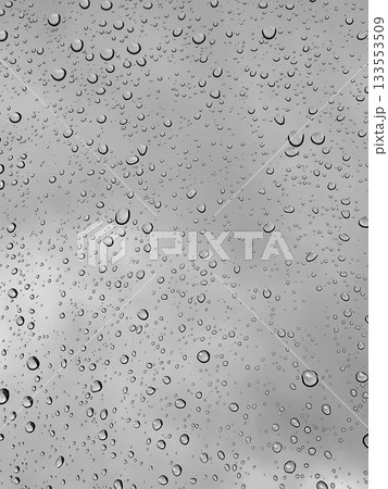 Abstract background with raindrops on glass 133553509