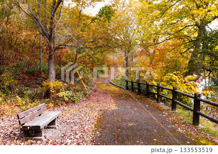 秋の滝上町の風景 133553519