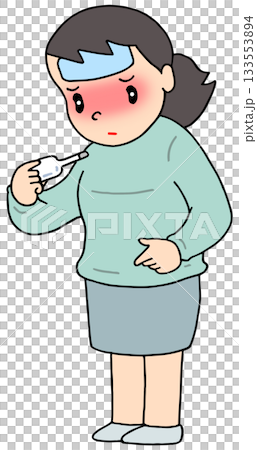 病気・疾患・疾病 - 発熱・高熱・体調不良 病気・疾患・疾病 - 発熱・高熱・体調不良 133553894