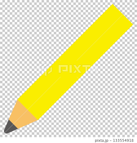 Yellow pencil illustration 133554918