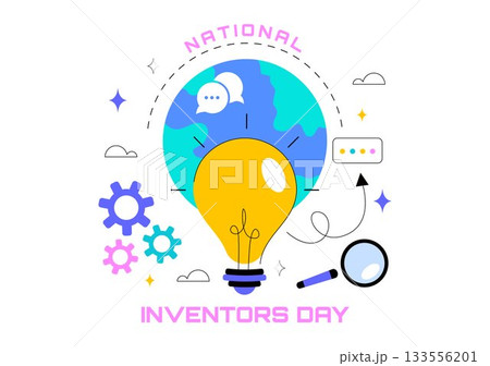 National Inventors Day Vector Illustration on February 11 Celebrating Genius Innovation to Honor Science Creators in a Flat Cartoon Background National Inventors Day Vector Illustration on February 11 Celebrating Genius Innovation to Honor Science Creators in a Flat Cartoon Background 133556201