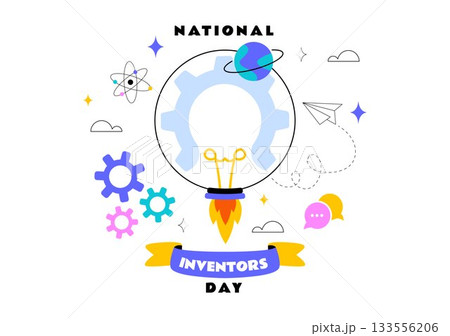 National Inventors Day Vector Illustration on February 11 Celebrating Genius Innovation to Honor Science Creators in a Flat Cartoon Background National Inventors Day Vector Illustration on February 11 Celebrating Genius Innovation to Honor Science Creators in a Flat Cartoon Background 133556206