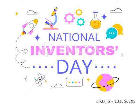 National Inventors Day Vector Illustration on February 11 Celebrating Genius Innovation to Honor Science Creators in a Flat Cartoon Background National Inventors Day Vector Illustration on February 11 Celebrating Genius Innovation to Honor Science Creators in a Flat Cartoon Background 133556209