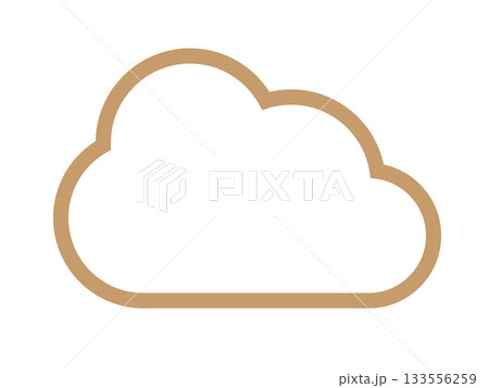 クラウドマーク(雲のアイコン) クラウドマーク(雲のアイコン) 133556259