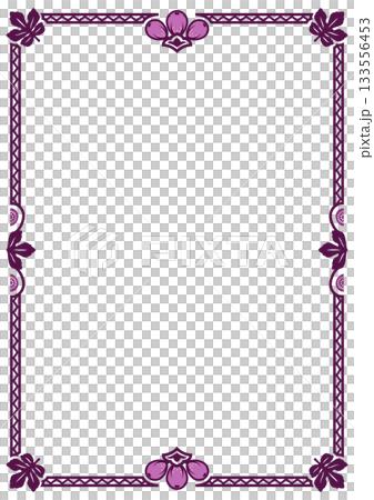 復古裝飾藝術風格人偶設計相框 14（紫色） 133556453