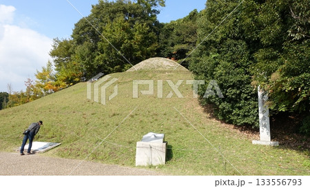 壁画で有名なキトラ古墳 壁画で有名なキトラ古墳 133556793