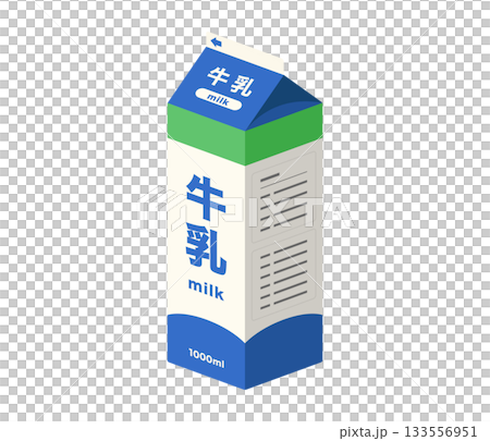 牛奶,扁平插圖 牛奶,扁平插圖 133556951
